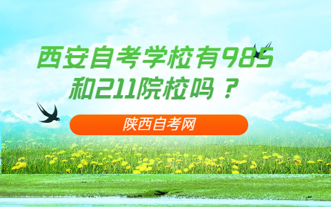 西安自考學(xué)校有985和211院校嗎？