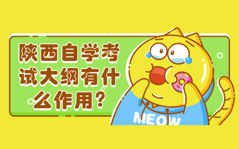 陜西自學考試大綱有什么作用?