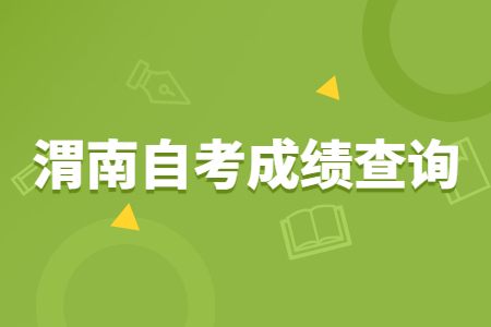 2022年4月渭南自考成績查詢時間