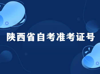 陜西省自考準(zhǔn)考證號 陜西省自考